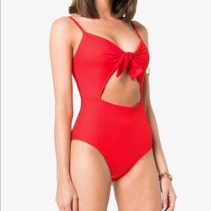 Reformation Tropicana cut out red swimsuit NEW